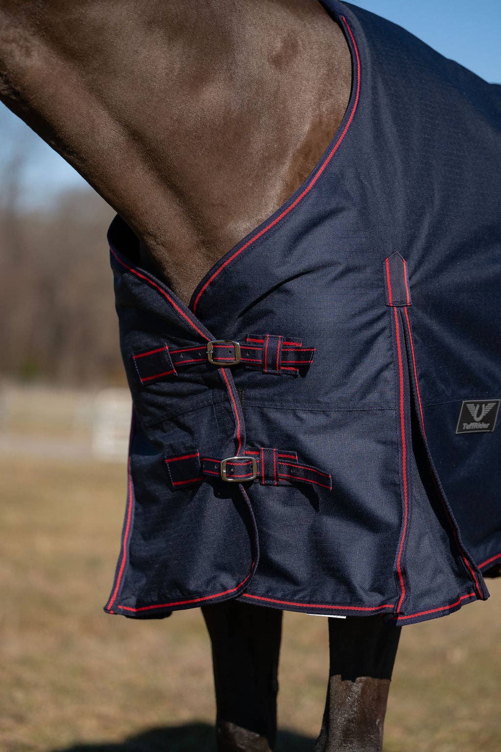 TuffRider Ripstop Standard Neck LightWeight Turnout Blanket with 100 GSM Fill